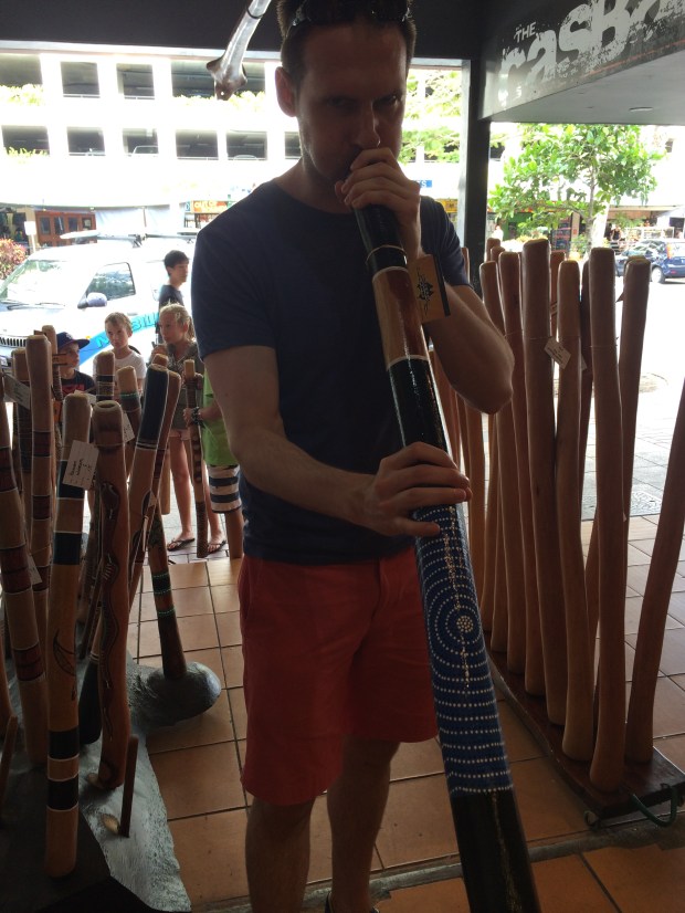 My first attempt at the didgeridoo. The sales guy said most people can learn how to play it well in 20 minutes.